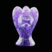 Gemstone Angel Carvings In Amethyst.   SPR17729POL