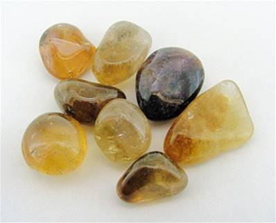 CACOXENITE POLISHED TUMBLE STONES. SPR7633POL
