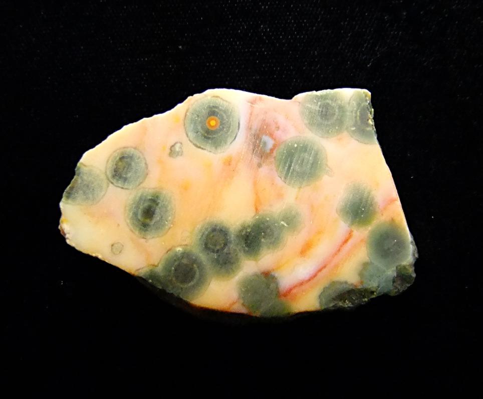 ORBICULAR JASPER SLICE SPECIMEN. SP11010