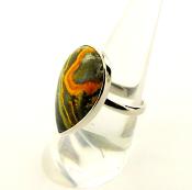 BUMBLE BEE JASPER 925 SILVER RING.   SP11658RNG 