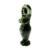 CARVING OF A FERTILITY GODDESS FIGURE IN MOSS AGATE.   SP13944POL 