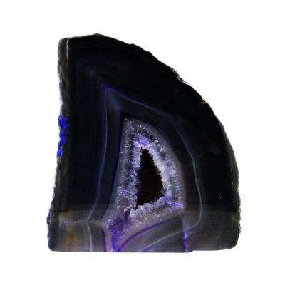Agate Polished Face Geode In Blue/ Purple Colour.   SP16598SLF