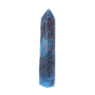 Gemstone Fully Polished And Faceted Point Specimen In Apatite.    SP17056POL