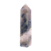 Gemstone Fully Polished And Faceted Point Specimen in Dumortierite with Quartz.   SP17057POL