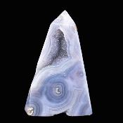 Gemstone Obelisk In Agate With Quartz Druze Inside.   SP17359POL