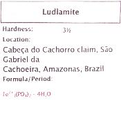 Ludlamite Raw Crystal Specimen.   SP17457