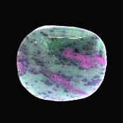 Ruby In Zoisite Fully Polished Pebble/ Palm Stone.   SP17468POL