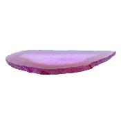 Agate Polished Front & Rear Face Slice Specimen Coloured Pink.   SP17646POL