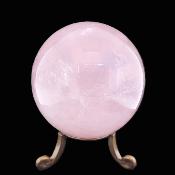 Gemstone Sphere In Rose Quartz.   SP17765POL