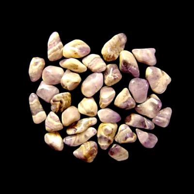 CHEVRON AMETHYST POLISHED TUMBLE STONES 'A/B' 3 (250g BAG).   SPR1132WH