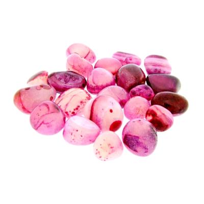 PINK DYED AGATE POLISHED TUMBLE STONES, A/B GRADE, SIZE 3, (1Kg BAG).   SPR14574WHB