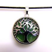 Tree Of Life Pendant Style Necklace With Green Aventurine.   SPR15500PEND