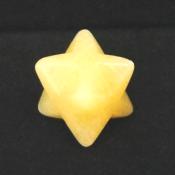 Mini Merkaba Star In Yellow Jade.   SPR15580POL