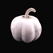 Pumpkin Carving in White Howlite. SPR17863POL