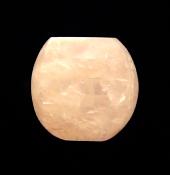 ROSE QUARTZ POLISHED HEXAGONAL SECTION CRYSTAL WITH ROUNDED ENDS.   SP12903POL