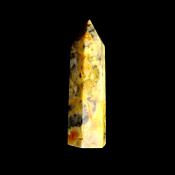 GEMSTONE POLISHED AND FACETED POINT IN CRAZY LACE AGATE.   SP13886POL
