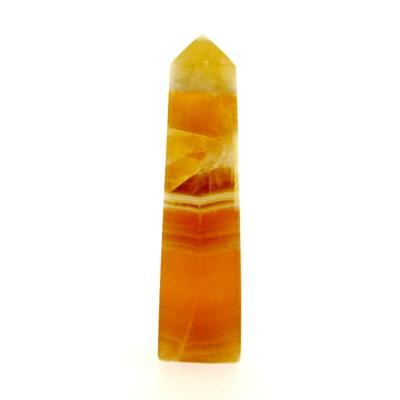 GEMSTONE OBELISK IN HONEY CALCITE.   SP15013POL 