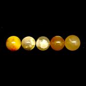 Flower Agate Mini Spheres 5 pack.   SP15124POLWH