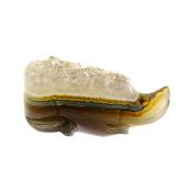 Agate With Quartz Druze Crystal In Form Of A Hedgehog.   SP16837POL