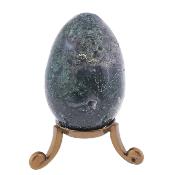 Gemstone Egg In Green Moss Agate.   SP17116POL