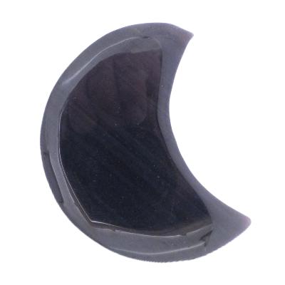 Ice Obsidian Polished Crescent Moon.   SP17353POL