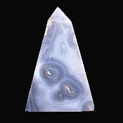 Gemstone Obelisk In Agate With Quartz Druze Inside.   SP17359POL