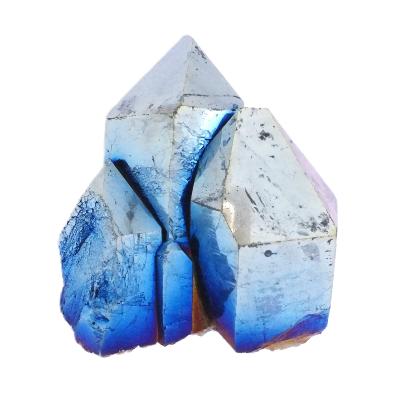 Titanium Cobalt Aura Quartz Cluster/ Point Specimen.   SP17491