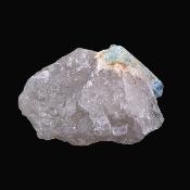 Aquamarine Crystal Formation On Smokey Quartz Matrix Raw Specimen.   SP17614
