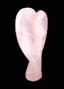 Gemstone Angel Carving In Rose Quartz.   SP17778POL