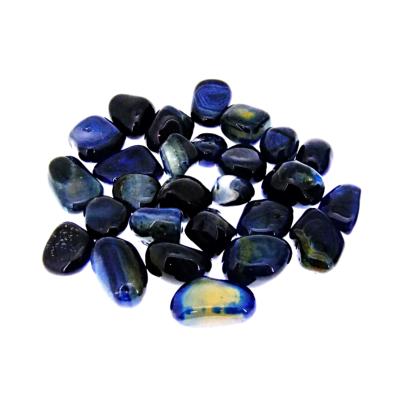 BLUE BANDED AGATE POLISHED TUMBLE STONES 1Kg BAG (A GRADE) SIZE 3.   SPR14407WHB