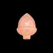 Acorn Carving in Rose Quartz.   SPR15240POL