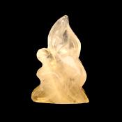 Kneeling Fairy Carved Figure in Rose Quartz.   SPR15327POL