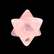 Mini Merkaba Star In Rose Quartz.   SPR15578POL