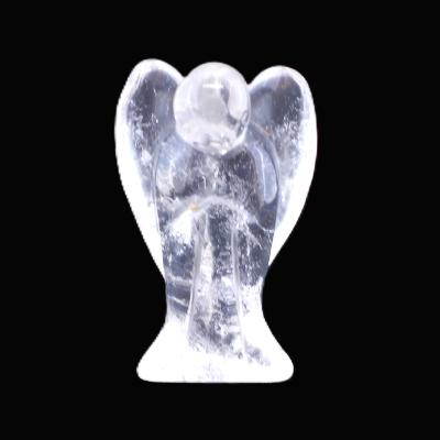 Gemstone Angel Carvings In Quartz.   SPR17728POL