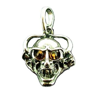 SKULL/ DEMON DESIGN PENDANT IN 925 SILVER. SPR6268