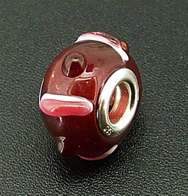 CHARM BEAD WITH STERLING SILVER LINING. 68200047