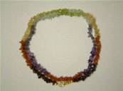 CHAKRA CHIP NECKLACE WITH LOBSTER CLASP. 24". 20g. CHAKCHIP24