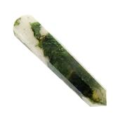 MOSS AGATE MASSAGE/ HEALING WAND SPECIMEN.   SP14621POL