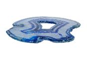 Agate Polished Geode Slice Specimen Coloured Blue.   SP15679POL