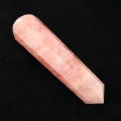 Rose Quartz Faceted & Tapered Polished Point Massage/ Healing Wand.   SP15697POL