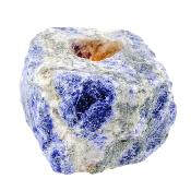 Sodalite Raw Nodule Single Tea Light Holder.   SP16543SLF