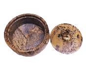 Trinket Bowl/ Container With Lid In Picture Jasper.   SP17218POL