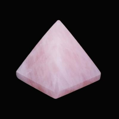 Gemstone Pyramid In Rose Quartz.   SP17300POL
