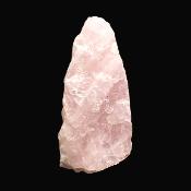 Rose Quartz Raw Crystal Specimen With Flat Cut Base To Stand.   SP17402