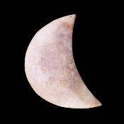 Pink Amethyst Crescent Moon Carving.   SP17483POL