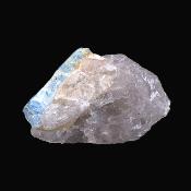 Aquamarine Crystal Formation On Smokey Quartz Matrix Raw Specimen.   SP17614