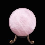Gemstone Sphere In Rose Quartz.   SP17808POL