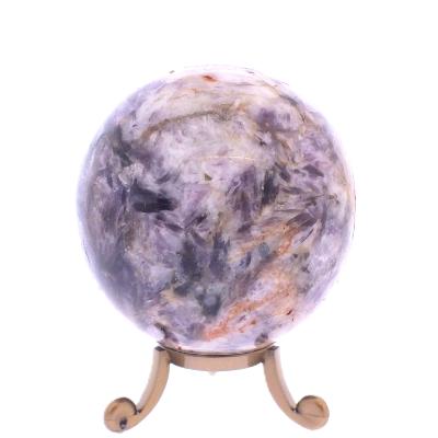 Gemstone Sphere In Lepidolite.   SP17824POL