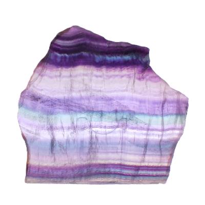 Green/ Purple Polished Face Fluorite Slice Specimen.   SP17838POL