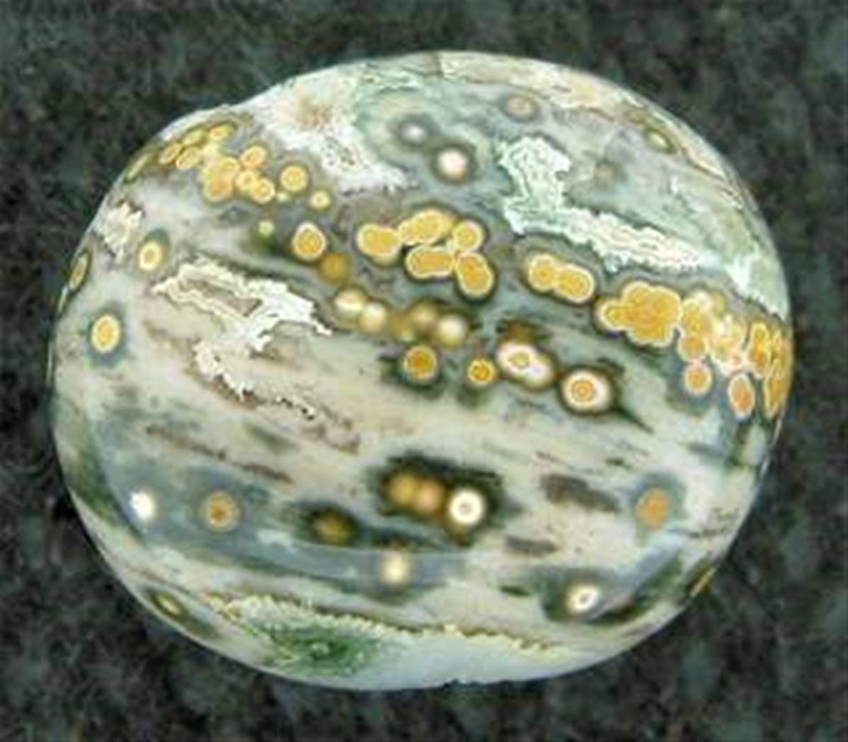 ORBICULAR JASPER POLISHED PEBBLE SPECIMEN (MADAGASCAR). SP2039POL